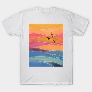 Watercolor lanscape T-Shirt